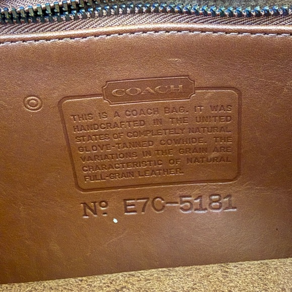 Coach Brown Leather Messenger Bag - Picture 10 of 10